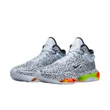 Nike Air Zoom G.T. Jump 2 Electric - 男士低帮篮球鞋，白色/黑色，轻便，舒适，防滑，耐用外底，款式：FV3411-900 - 黑與白 - 查看 4