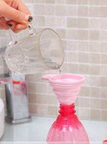 4PCS Silicone Folding Telescopic Long Neck Funnel Creative Household Liquid Dispensing Mini Kitchen Tools