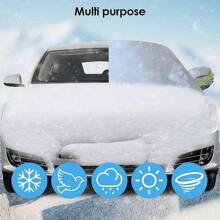 Car Windscreen Mirror Cover Frost Ice Snow Shield Sun Dust Screen Protector - 杏色 - 查看 10