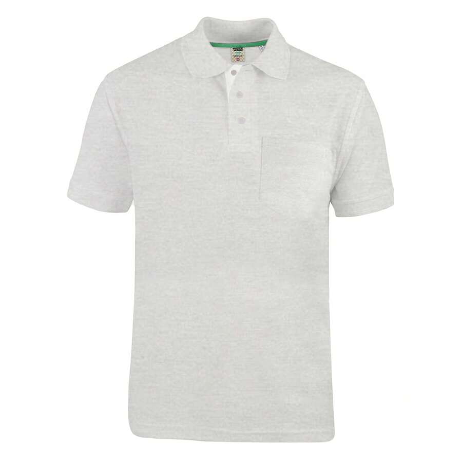 Duke Mens D555 Grant Pique Kingsize Polo Shirt (Grey) - Grey - View 1