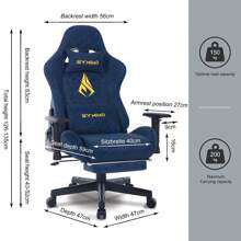 [SYMINO]Vintage PU Leather Ergonomic Gaming Chair