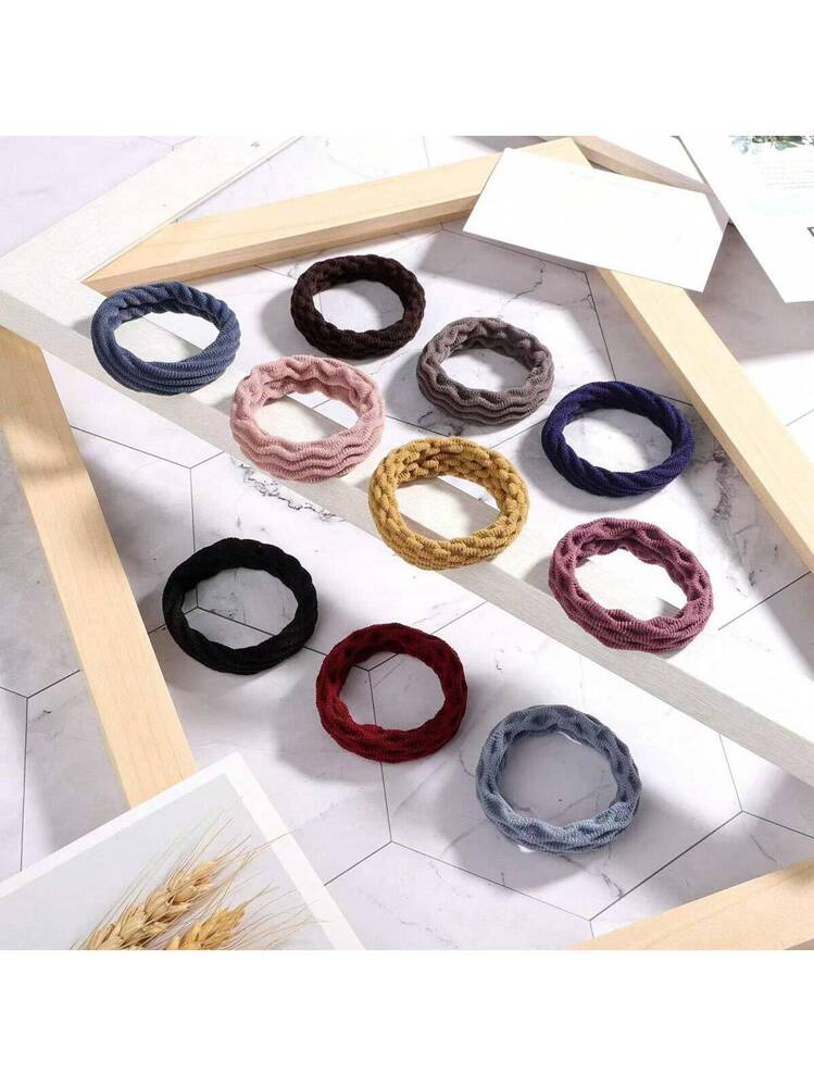 Set Di 6 Fasce Per Capelli E Braccialetti In Flanella Con Fiocco – Per Trucco, Cura Della Pelle E Lavaggio Viso, Regalo Ragazze - 3