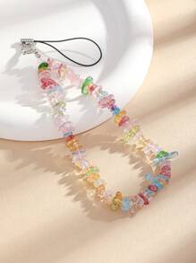Telefoonbandje met kralen van natuurlijke kristalsteen, armband met kralen van edelsteen, telefoonkoord, cadeau voor moeder, familie, vrienden, verjaardag, vakantie, telefoonhanger, telefoonketting
