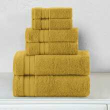 Elegant Comfort 6-Piece Turkish Cotton Three Line Popcorn Towel Set, 2 Washcloths, 2 Hand Towels And 2 Bath Towels - Màu xanh Bạc hà - Xem 7