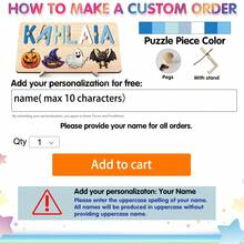 Halloween Puzzle,Wooden Alphabet Puzzle,Personalized Name Puzzle,Halloween Gifts,Baby Name Puzzle,Halloween Wooden Puzzles For Toddler,3D Alphabet Jigsaw Toy,Dustomized Wooden Puzzle Toy,Early Learning Toys For Baby Boy Or Baby Girl,Wooden Puzzle,Personalized Gifts,First 1st Brirthday Gifts,Birthday Gift,Anniversary Gift,Building BloDks Gift Set(With Pegs) - With Nails - View 11