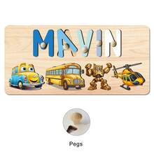 Halloween Puzzle,Wooden Alphabet Puzzle,Personalized Name Puzzle,Halloween Gifts,Baby Name Puzzle,Halloween Wooden Puzzles For Toddler,3D Alphabet Jigsaw Toy,Dustomized Wooden Puzzle Toy,Early Learning Toys For Baby Boy Or Baby Girl,Wooden Puzzle,Personalized Gifts,First 1st Brirthday Gifts,Birthday Gift,Anniversary Gift,Building BloDks Gift Set(With Pegs) - With Nails - View 14