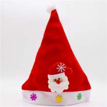 Christmas Hat, Adult Santa Hat, Classic Red Santa Hat For Christmas And New Year Holiday Parties(Accessories Are Randomly Matched And Do Not Affect Use) Best Gifts Birthday