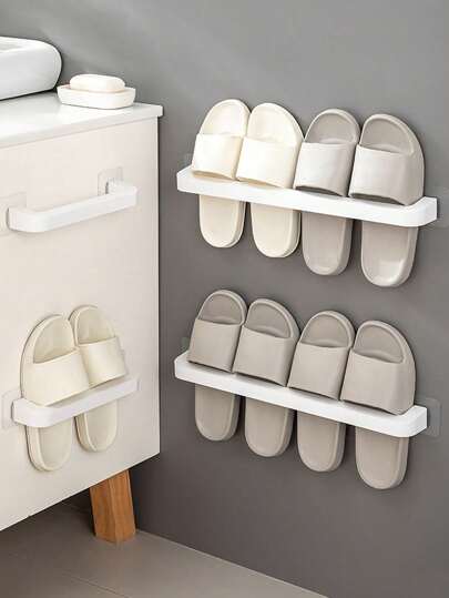 1/2/3 قطع رف تخزين حمام مريح، رف منشفة مثبت على الحائط بدون ثقب، رف تخزين الأحذية الرياضية، رف تعليق بسيط للمنزل، رف تخزين منشفة مربع للمنزل، ديكور حمام، منظم حمام، ديكور خريفي، عودة إلى المدرسة