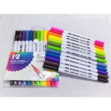 Kit12/24/36/48 Colors Brush Tip Brush Lettering Dual Tips Markers - Kit12 - View 3