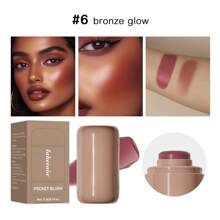 SHEIN X Milania Lakerain Pocket Blush, Creamy Stick Blush, Lightweight Formula, Long-Lasting Waterproof Moisturizing, Natural Finish, All Skin Tones, 6 Colors, Makeup Stick For Cheeks, Eyes, Lips, ≤300g - Multicolor - View 18