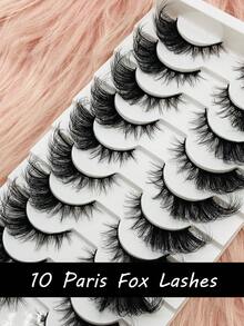 HongKing Premium 10 Pairs Fox Eye Lashes Soft Lightweight Reusable Foxy Lashes - Cat Eye Lashes - View 2