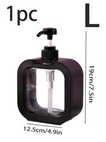 2pcs Refillable Clear Dispensers, Large Capacity Shampoo & Body Wash Containers With Pump, Reusable Travel Size Bottles For Home, Hotel, Bathroom - Transparent Lotion Pump Bottles Home Bathroom Decor Fall Decor Back To School