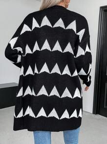 Women's Simple Daily Flap Printed Shirt With Pleats - Multicolor - View 2