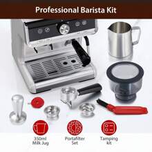 Espresso Machines With Milk Frother Steam Wand,Espresso Maker With Grinder,Barista Latte Machine With Removable Water Tank For Cappuccinos Or Macchiatos,Gift For Women Men