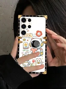 1pc Fashionable Astronaut Cat Pattern Rectangle Shock-Resistant Phone Case Compatible With Apple IPhone 16 Pro Max/16 Plus/16/16 Pro/15 Pro Max/15 Pro/15/14 Plus/15 Plus/14 Pro Max/14 Pro/14/13 Pro Max/13 Pro/13 Mini/13/12/12 Pro/12 Pro Max/12 Mini/11 Pro Max/11 Pro/11/XS Max/XR/X/XS/7 Plus/8 Plus/7/8/SE2/SE3/6 Plus/6s Plus/6/6s And Samsung Galaxy S24+/S24 Ultra/S24/S24 FE/S23+/S23 Ultra/S23 FE/S23/S22+/S22 Ultra/S22/S21+5G/S21 Ultra/S21 FE 5G/S21 5G/S20+/S20 Ultra/S20 FE/S20/A73 5G/A72/A55 5G/A54/A53 5G/A52/A52s 5G/A42 5G/M42 5G/A35/A34/A33 5G/A32 5G/M32 5G/A32 4G/A25 4G/5G/A24 4G/A23 5G/A22 5G/A22 4G/M32 4G/M22/A15 4G/5G/A14/A13 5G/A04s/A13 4G/A12/M12 4G/A05s/A05/A04e/M04/A04/F15/M15/M13 5G/Note20 Ultra/Note20/Note10+/Note10/M62/M53 5G/M52 5G/M34 5G/F34/M33 5G/M31/M23/M14 5G/M13/Z Flip3 5G, Redmi Note13 Pro 5G/Note13 5G/Note12 Pro+ 5G/Note12 Pro 5G/Note12 4G/Note12 5G/POCO X5 Pro/Note12/POCO X5/Note11S 5G/POCO M4 Pro 5G/Note11 Pro+ 5G/Note11 Pro 5G/Note11 Pro 4G - Multicolor - View 3