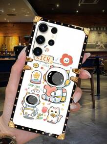 1pc Fashionable Astronaut Cat Pattern Rectangle Shock-Resistant Phone Case Compatible With Apple IPhone 16 Pro Max/16 Plus/16/16 Pro/15 Pro Max/15 Pro/15/14 Plus/15 Plus/14 Pro Max/14 Pro/14/13 Pro Max/13 Pro/13 Mini/13/12/12 Pro/12 Pro Max/12 Mini/11 Pro Max/11 Pro/11/XS Max/XR/X/XS/7 Plus/8 Plus/7/8/SE2/SE3/6 Plus/6s Plus/6/6s And Samsung Galaxy S24+/S24 Ultra/S24/S24 FE/S23+/S23 Ultra/S23 FE/S23/S22+/S22 Ultra/S22/S21+5G/S21 Ultra/S21 FE 5G/S21 5G/S20+/S20 Ultra/S20 FE/S20/A73 5G/A72/A55 5G/A54/A53 5G/A52/A52s 5G/A42 5G/M42 5G/A35/A34/A33 5G/A32 5G/M32 5G/A32 4G/A25 4G/5G/A24 4G/A23 5G/A22 5G/A22 4G/M32 4G/M22/A15 4G/5G/A14/A13 5G/A04s/A13 4G/A12/M12 4G/A05s/A05/A04e/M04/A04/F15/M15/M13 5G/Note20 Ultra/Note20/Note10+/Note10/M62/M53 5G/M52 5G/M34 5G/F34/M33 5G/M31/M23/M14 5G/M13/Z Flip3 5G, Redmi Note13 Pro 5G/Note13 5G/Note12 Pro+ 5G/Note12 Pro 5G/Note12 4G/Note12 5G/POCO X5 Pro/Note12/POCO X5/Note11S 5G/POCO M4 Pro 5G/Note11 Pro+ 5G/Note11 Pro 5G/Note11 Pro 4G - Multicolor - View 1
