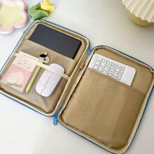 1pc 13"/14" Plaid Pattern Laptop Sleeve, Multifunctional Padded Computer Bag With Compartments, Suitable For Notebook, IPad, Tablet, Business, School Use - Multicolor - View 11