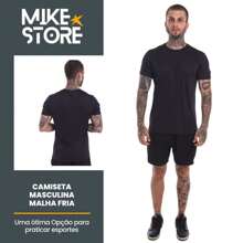 Dry Fit 100% Polyamide Cold Knit Men's Running Top - màu đen - Xem 4