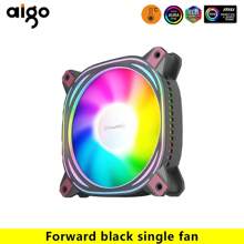 Aigo Z12 Computer Case Fan Reverse PC 120mm Rgb Fan Cooler 4pin PWM CPU Cooling Fan 3pin5v Argb 12cm Fan One Pack