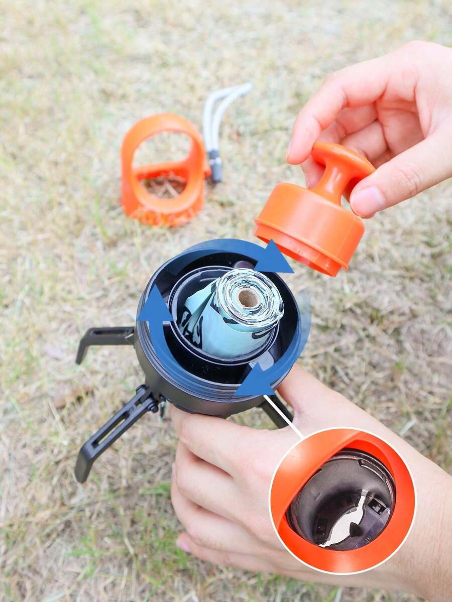 1Pc Random Color Dog Pooper Scooper With BuiltIn Poop Bag Dispenser