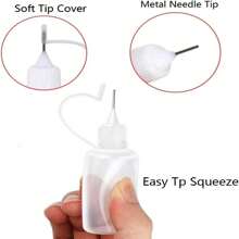 5 PCS Spiked Bottle Squeeze Plastic Bottle Syringe Bottle L 5/10/15/20/30/50/100/120ml Liquid Dispensing Bottle Drip Bottle Dispensing Jug Home Bathroom Decor Fall Decor Back To School - Multicolor - View 3