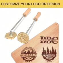 Branding Iron For Wood - Custom Metal Branding Iron Leather Stamps Wedding Stamps Personalized Branding Iron For Meat Wood Back To School,Multi-Functional,Ornamental,Reusable,Engraved,Modern,Colorful,Cute,Vintage,Cartoon,Kawaii,Funny,Workers,Clients,Students,Children,For Business/Work/Office,For School,Back To School,School Supplies