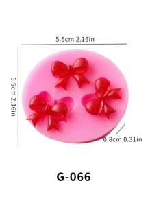 1 khuôn silicon hình nơ, dùng để trang trí nến DIY, thích hợp cho tiệc Valentine, trang trí nhà cửa, quà tặng gia đình. - Nhiều màu - Xem 2