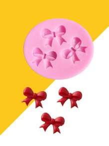 1 khuôn silicon hình nơ, dùng để trang trí nến DIY, thích hợp cho tiệc Valentine, trang trí nhà cửa, quà tặng gia đình. - Nhiều màu - Xem 5