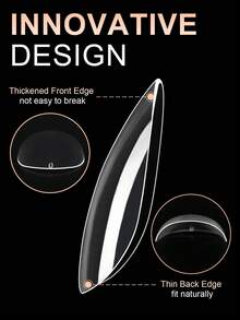 120Pcs Clear Nail Tips Soft Gel Nail Tips Short Full Cover Short Oval Artificial False Press On Nails For Home Diy - Clear - View 2