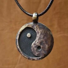 1 pieza Collar colgante de Yin Yang retro, adecuado para mujeres y hombres, regalo de joyería para fiesta, collar chino de Taiji