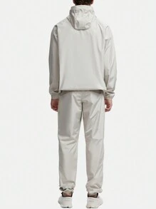 HOTSUIT Sauna Suit For Boyfriend Style Men Sweat Suit Boxing Exercise Sweat Sauna Jacket Pants Top And Pants Sauna Suit Set - White - View 3