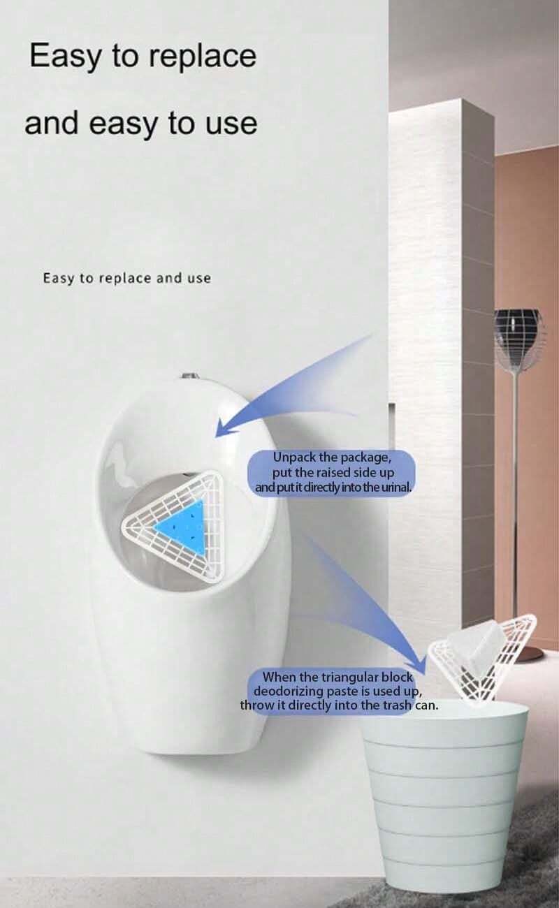 1 pièce Bloc désodorisant unicolore professionnel pour urinoir Désodorisant pour urinoir de