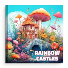 Purple Mushroom House Coloring Book - 1pc 25 Unique Pages, Upgraded Thick Paper, Decompressing Coloring Book, Improves Creativity And Concentration, Ideal For Halloween And Christmas Gifts Back To School