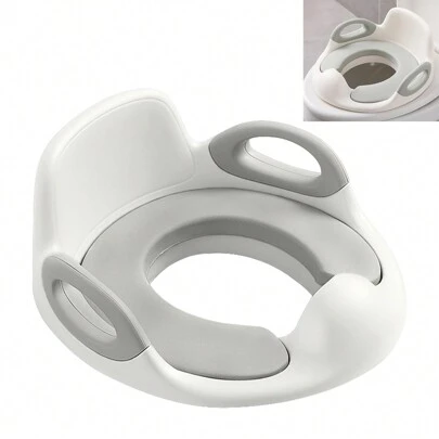 LILIIN toalettstolar för barn, vit/rosa/blå potträningstoalettstol med PU-stänkskydd, halkskyddsbältespotta, toalettstol för barn 1-8 år pojkar och flickor