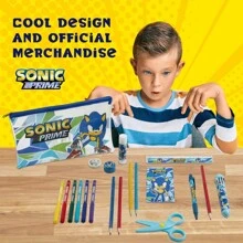 SONIC THE HEDGEHOG Pencil Case And Stationery Set School Supplies Gift - Multicolor - View 4