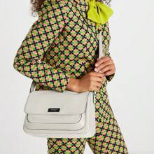 Kate Spade Túi đeo chéo nhẹ cho nữ Túi da đeo vai Túi vuông nhỏ Túi xách trang phục thanh lịch Quà tặng KB135020 - trắng - Xem 6