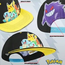 pokemon Baseball Cap Hat Breathable Sun Anime Pikachu Beach Summer Accessories Holiday - Multicolor - View 6