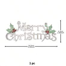 1 件圣诞快乐字母牌匾、圣诞树装饰、圣诞礼物 - 彩色 - 查看 9