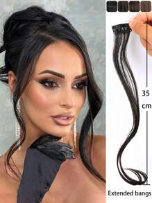 2入組八字齊劉海和長鬍子風格卷發接髮夾 - 彩色 - 查看 8