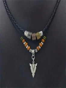 Fashion Men's Punk Style Arrow Shaped Alloy Pendant Necklace - Perfect Jewelry And Fashion Accessory Gift For Boyfriend Birthday - Arrow Necklace - View 10