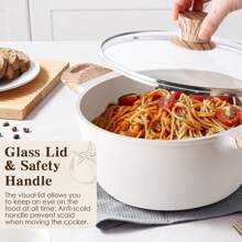 Caannasweis 11 Pieces Nonstick Cookware Sets Pots And Pans Set With Bakeware Set Granite Frying Pans For Cooking Granite Pan Sets - 米色 - 查看 4