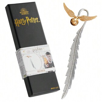 Harry Potter Metal Bookmark Gift Box Hanging Charm School Uni Reading Teacher Gift