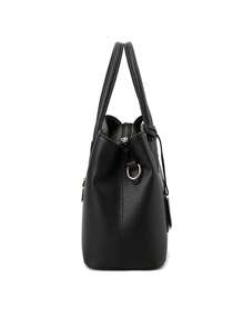 Purses And Handbags For Women Shoulder Tote Bags Top Handle Satchel - màu đen - Xem 4