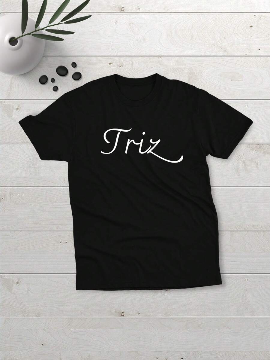 Men T-Shirts - 黑色 - 查看 1