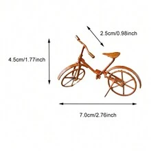 1 chiếc xe đạp thu nhỏ Mini Rusty Bicycle Fairy Garden trang trí cổ điển bằng kim loại thu nhỏ Phụ kiện sân vườn Zen Bonsai Terrarium Trang trí nhà - Xe đạp mini C - Xem 6