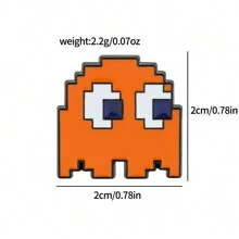 1/5 片装卡通人物金属贴纸创意像素人物贴纸钱包手机配件节日礼物万圣节夏季学校 - 均碼 - 查看 5