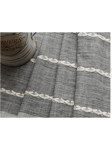 1 Pc Rectangular Tablecloth 140x220 Cm Cotton/Linen Dining Table Decoration - Grey - View 5