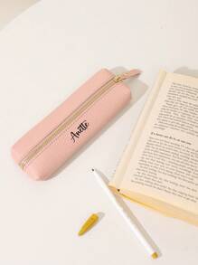 1pc Customized Minimalist Portable Pencil Case & Glasses Bag - Multicolor - View 13