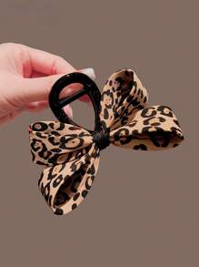 1 Stück Leoparden-Muster Lässig Boho ABS (ABS Harz) Haarspange, ca. 8cm Leoparden Polka Punkt Haarspange, geeignet für Frühling, Sommer und Herbst, für den täglichen Gebrauch, Reisen, Partys und Valentinstag, Haarklammern, Haarkla