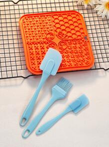 1 件方形宠物舔垫，防滑硅胶慢食垫，适用于狗和猫，宠物用品 - 彩色 - 查看 21